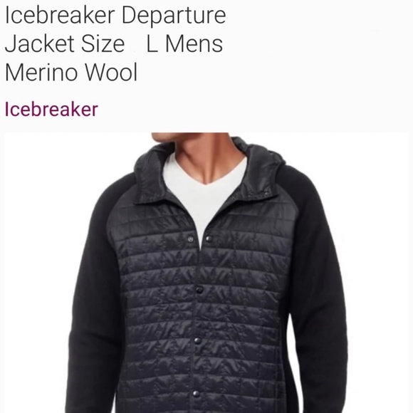 *BRAND NEW* Icebreaker Departure Jacket(black) - Picture 1 of 6